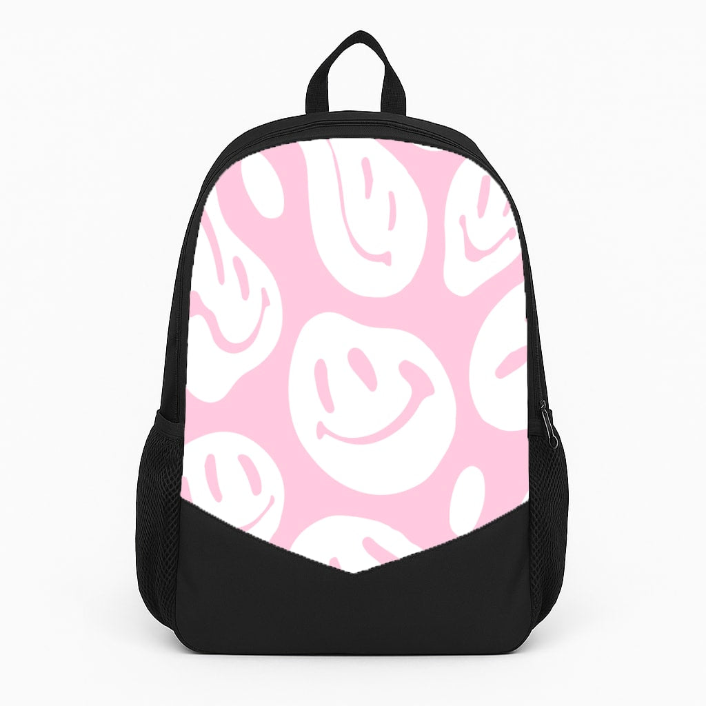 Trippn Smiley - Pink Large Backpack
