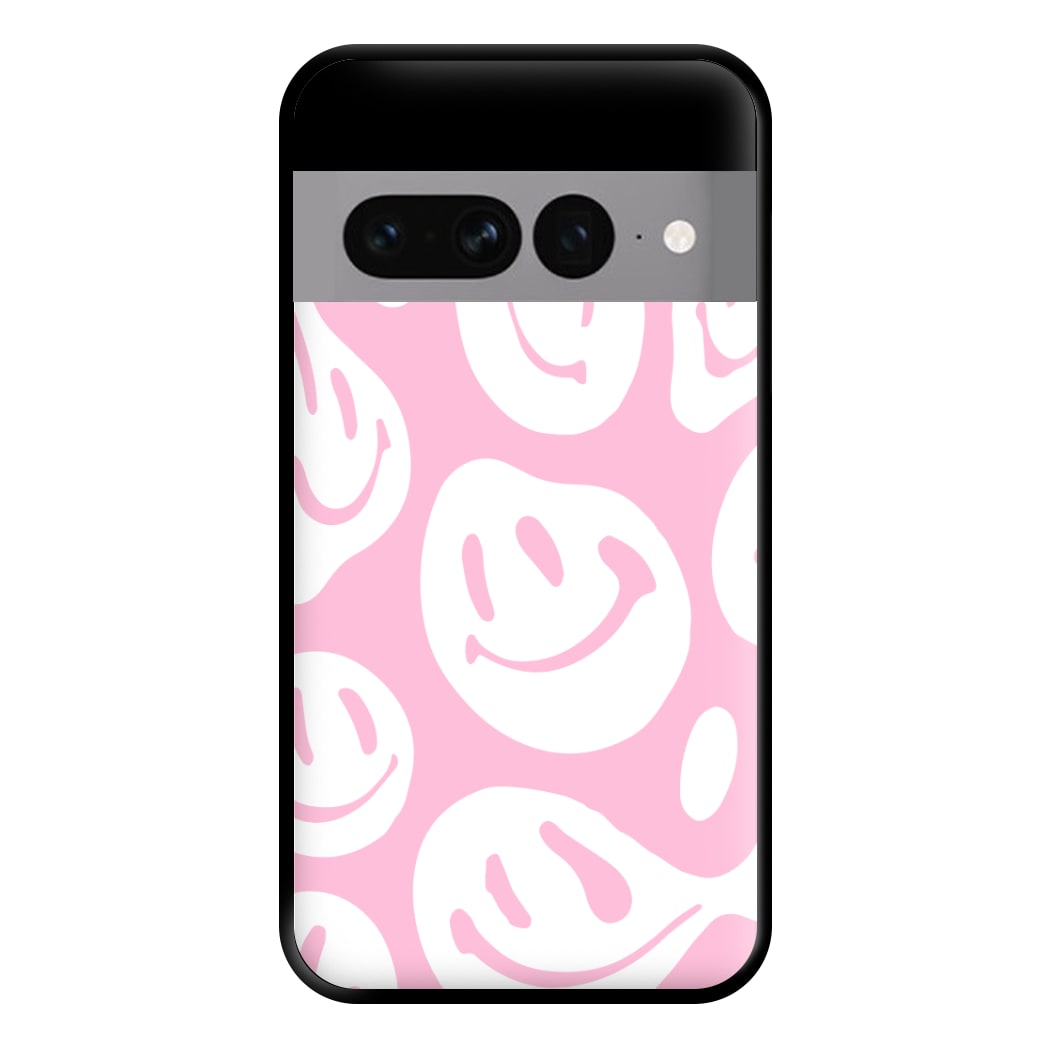 Trippn Smiley - Pink Phone Case for Google Pixel 7 Pro