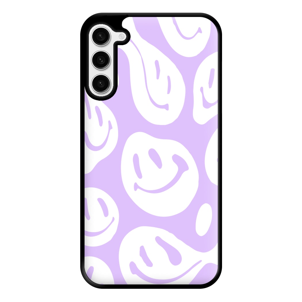 Trippn Smiley - Purple Phone Case for Galaxy S23 Plus