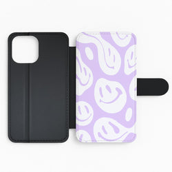 Trippn Smiley - Purple Flip Phone Case