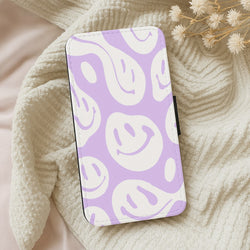 Trippn Smiley - Purple Wallet Phone Case