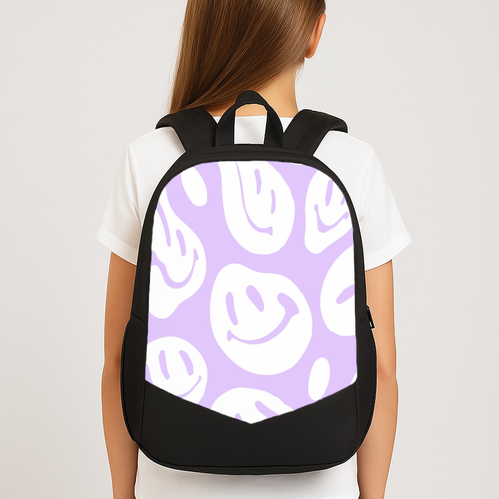 Trippn Smiley - Purple Large School Bag