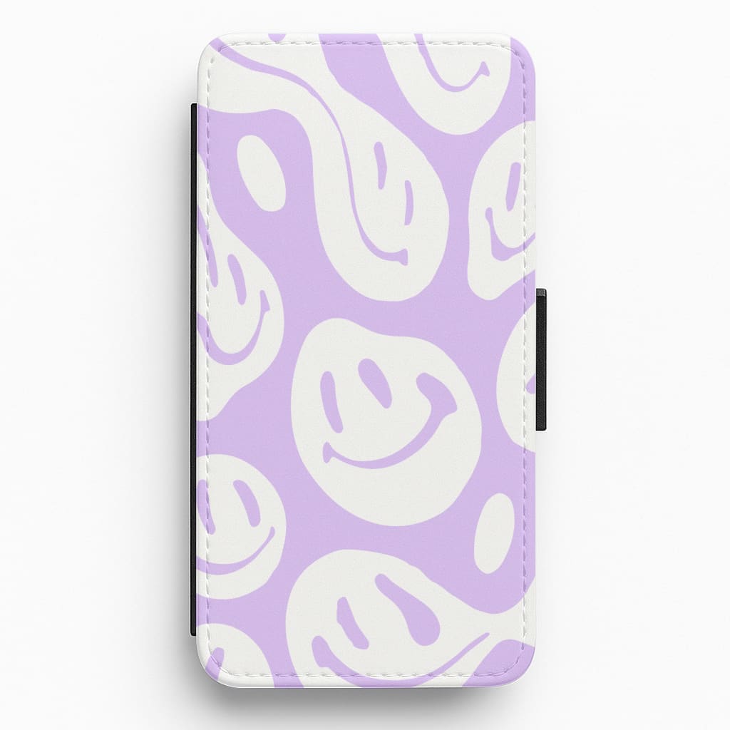 Trippn Smiley - Purple Flip / Wallet Phone Case