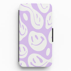 Trippn Smiley - Purple Flip / Wallet Phone Case