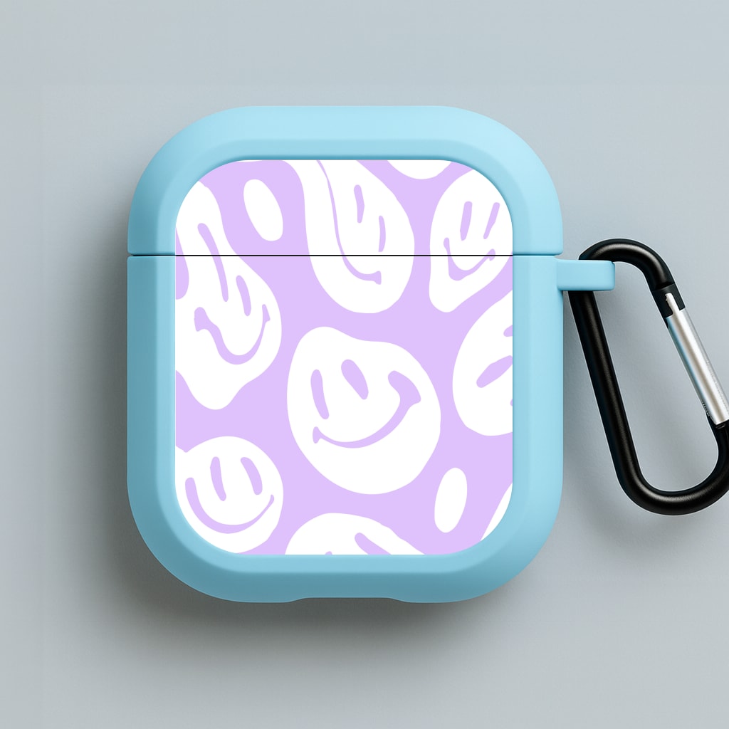 Trippn Smiley - Purple Blue AirPods Case