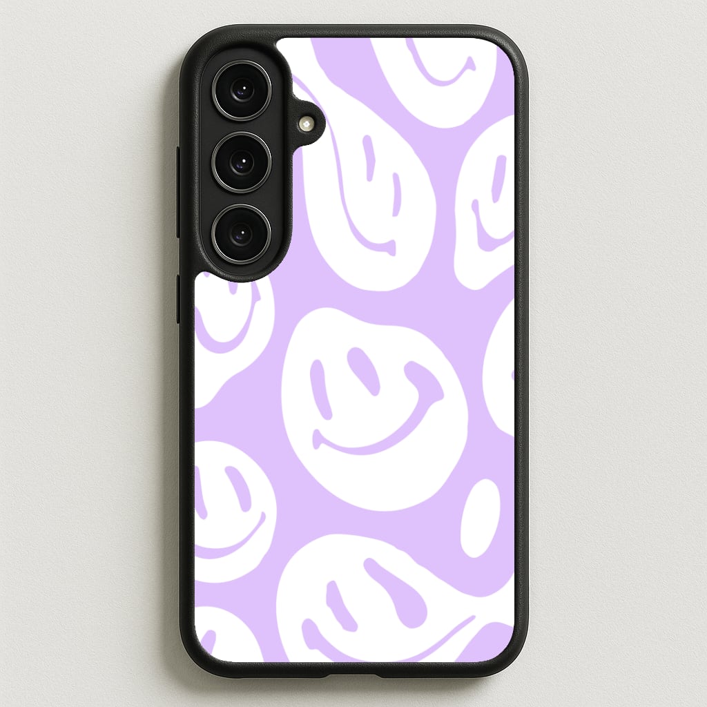 Trippn Smiley - Purple Phone Case for Galaxy S25FE