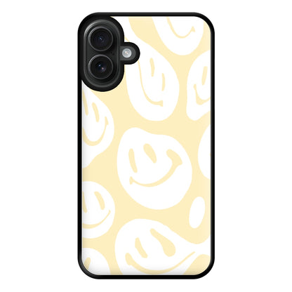 Trippn Smiley - Yellow Phone Case for iPhone 16 Plus