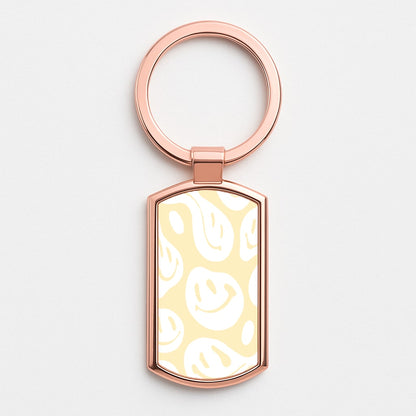Trippn Smiley - Yellow Rose Gold Keyring