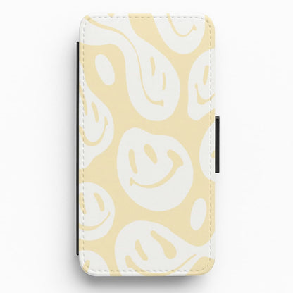 Trippn Smiley - Yellow Flip / Wallet Phone Case