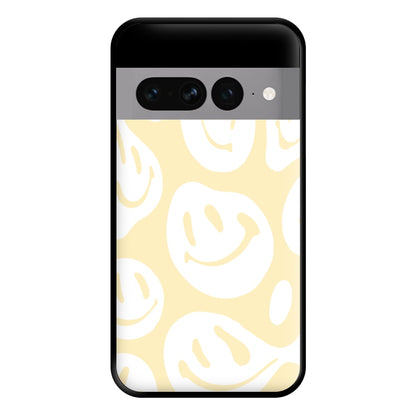 Trippn Smiley - Yellow Phone Case for Google Pixel 7 Pro