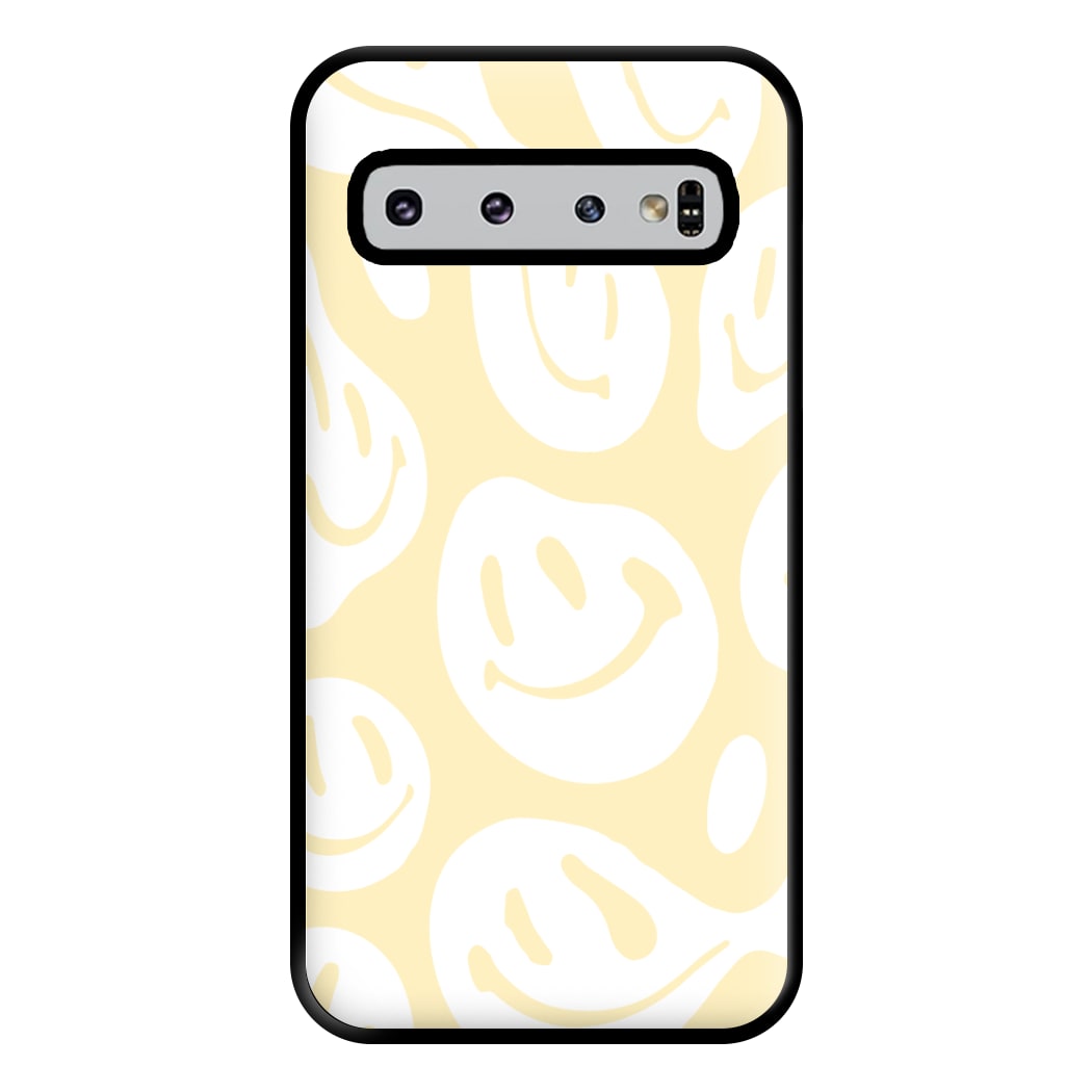 Trippn Smiley - Yellow Phone Case for Galaxy S10 Plus