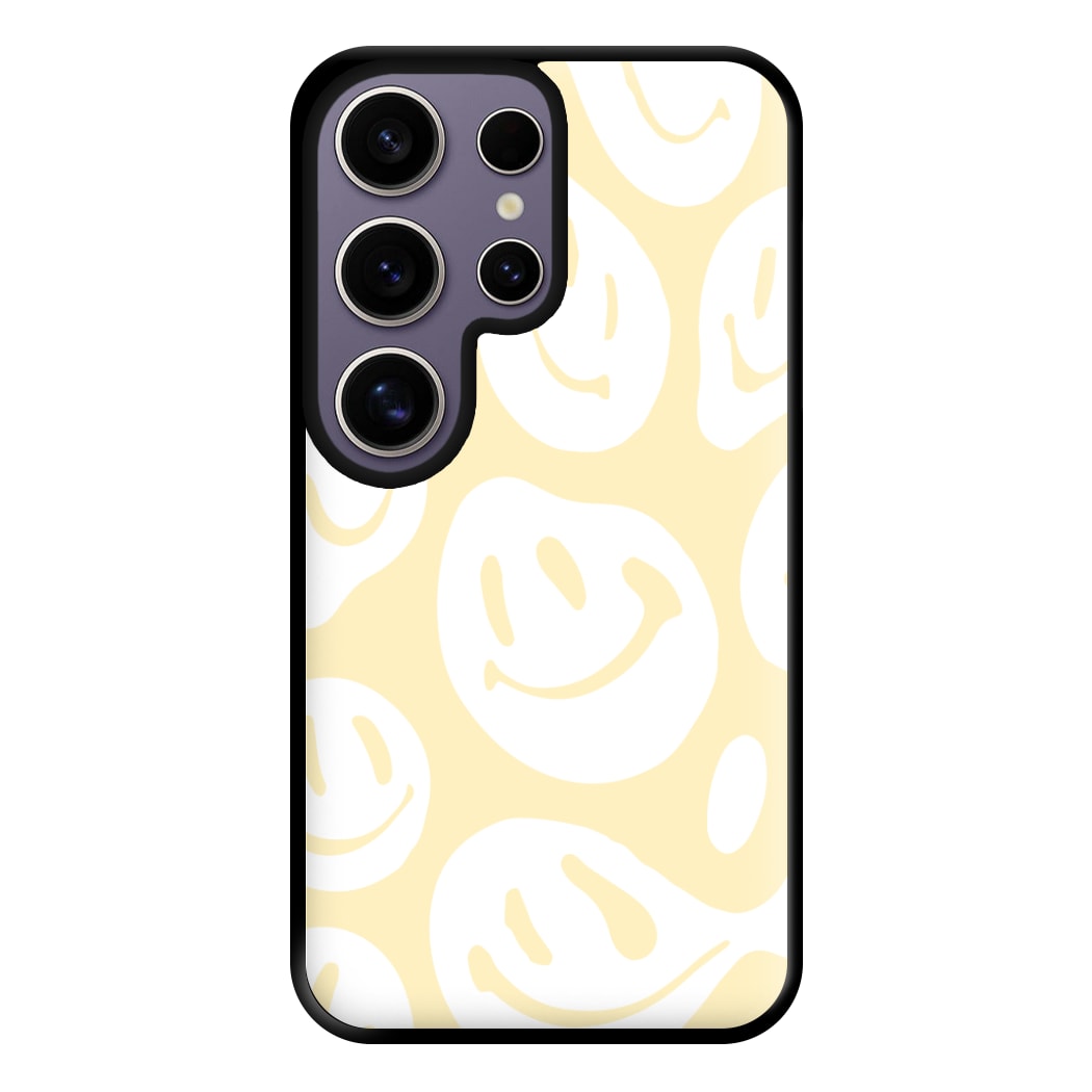 Trippn Smiley - Yellow Phone Case for Galaxy S25 Ultra