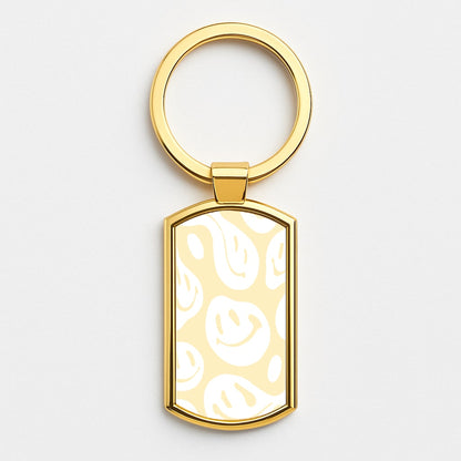 Trippn Smiley - Yellow Gold Keyring