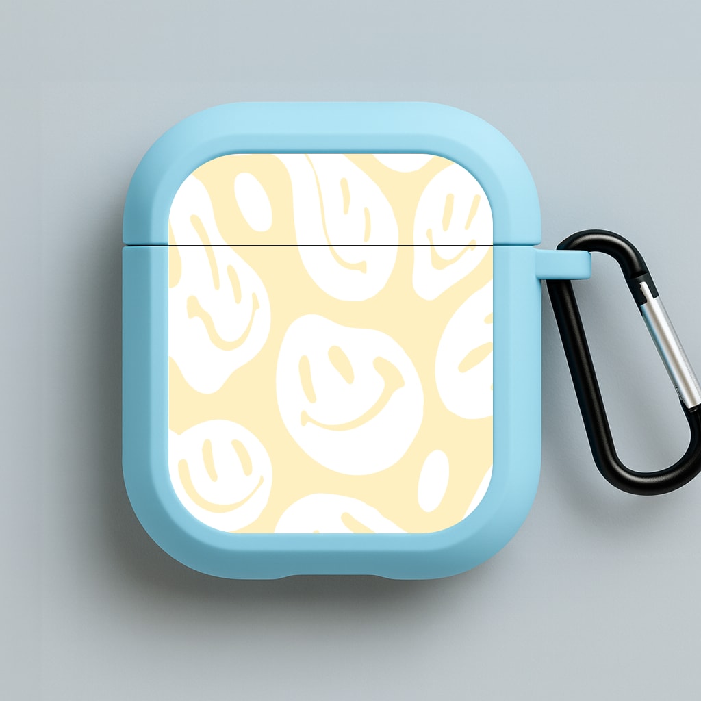 Trippn Smiley - Yellow Blue AirPods Case
