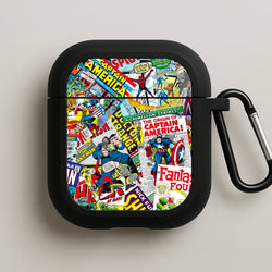 Superhero Comic Comics Pattern AirPods Case