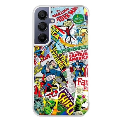 Superhero Comic Comics Pattern Phone Case for Galaxy A16