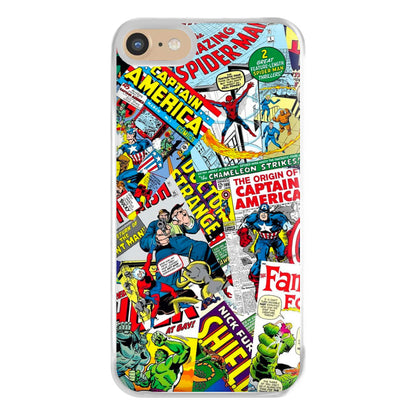 Superhero Comic Comics Pattern Phone Case for iPhone 6 / 7 / 8 / SE