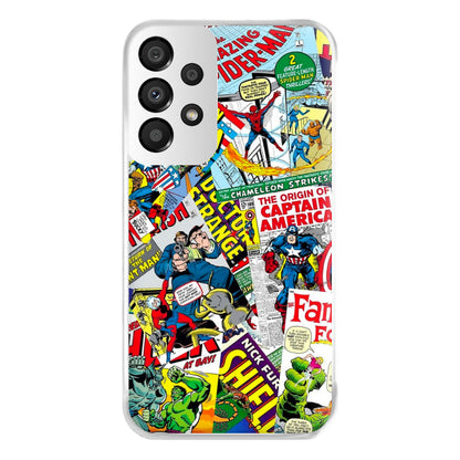 Superhero Comic Comics Pattern Phone Case for Galaxy A33