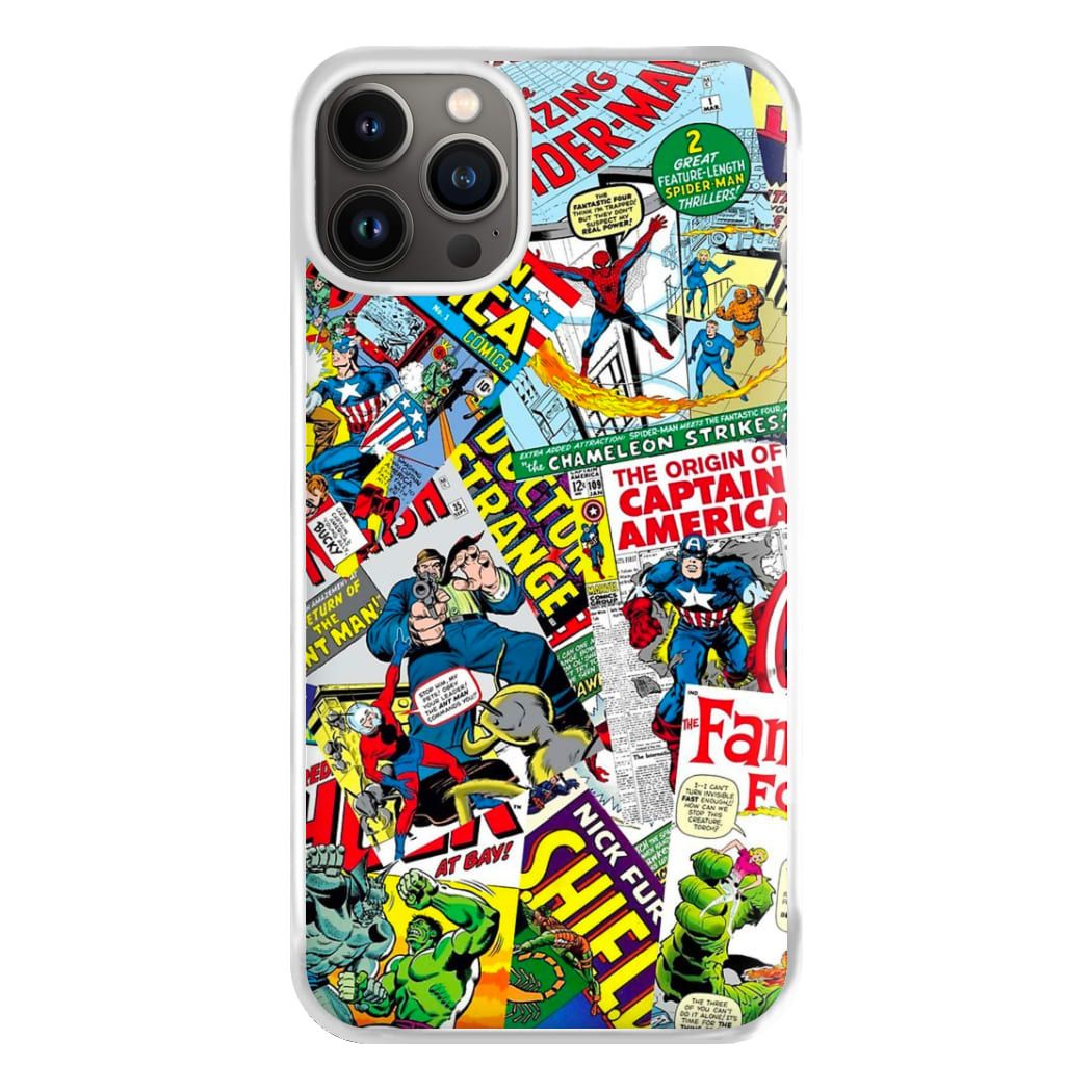 Superhero Comic Comics Pattern Phone Case for iPhone 13