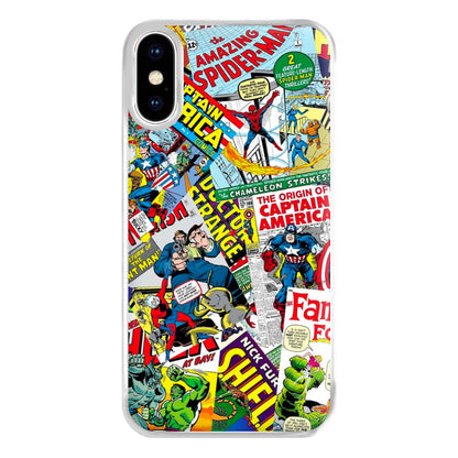 Superhero Comic Comics Pattern Phone Case for iPhone XS Max