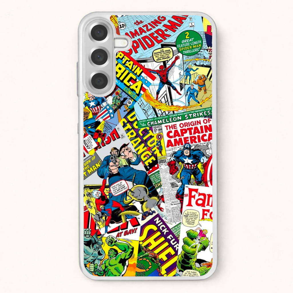 Superhero Comic Comics Pattern Phone Case for Galaxy A57