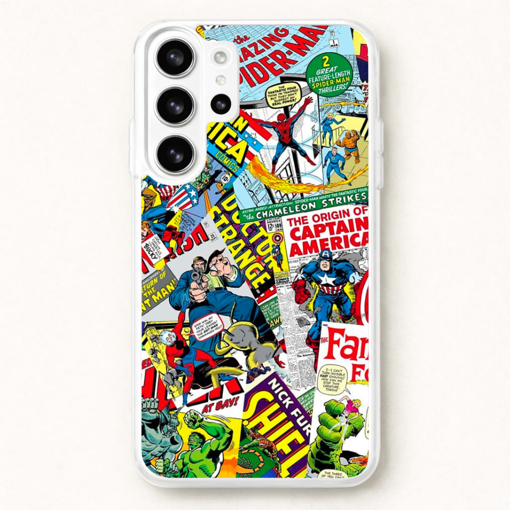 Superhero Comic Comics Pattern Phone Case for Galaxy S26 Ultra
