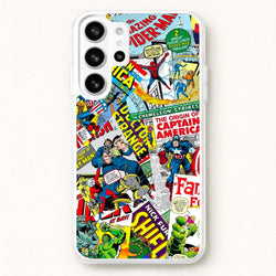 Superhero Comic Comics Pattern Phone Case for Galaxy S26 Ultra