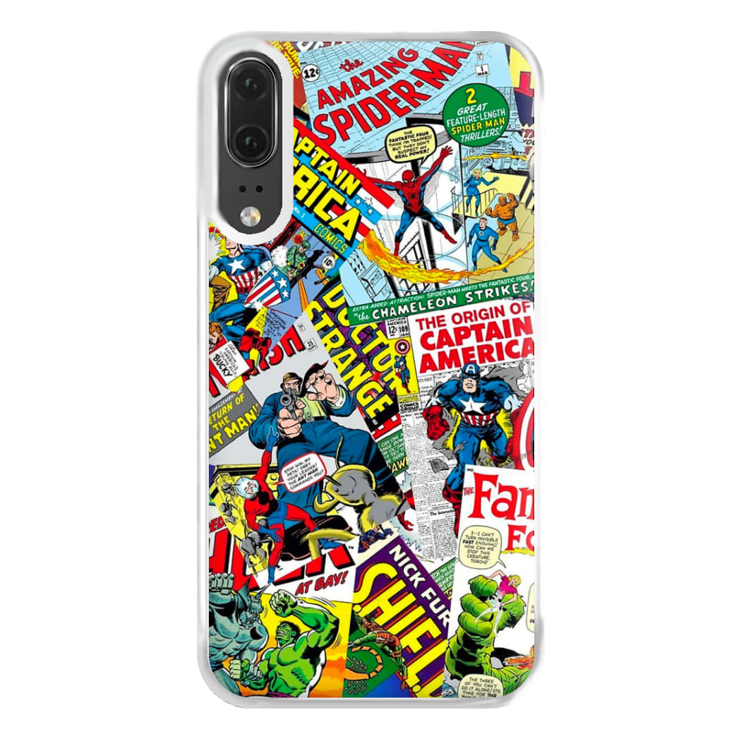 Superhero Comic Comics Pattern Phone Case for Huawei P20