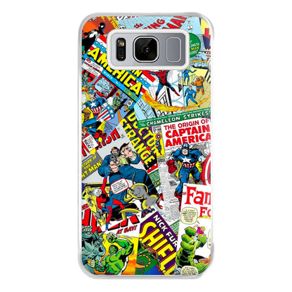 Superhero Comic Comics Pattern Phone Case for Galaxy S8 Plus