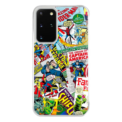 Superhero Comic Comics Pattern Phone Case for Galaxy S20 Plus