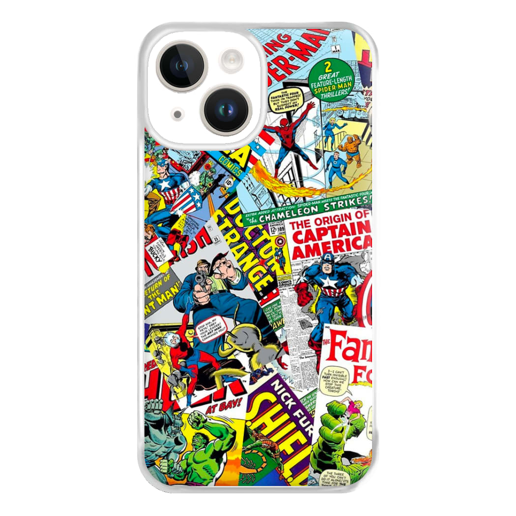 Superhero Comic Comics Pattern Phone Case for iPhone 14