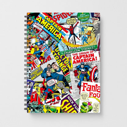Marvel Comics Pattern Notebook - Fun Cases