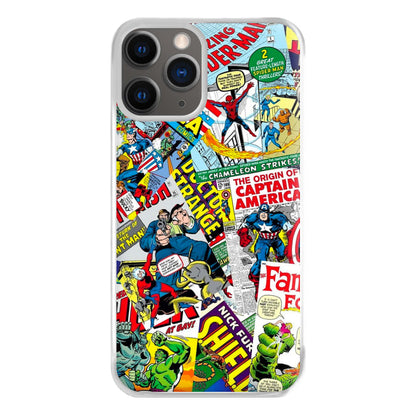 Superhero Comic Comics Pattern Phone Case for iPhone 12 Pro Max