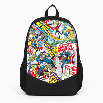 Superhero Comic Comics Pattern Large Backpack