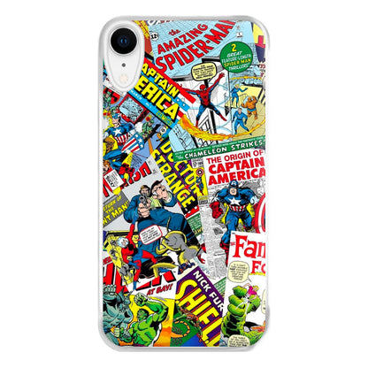 Superhero Comic Comics Pattern Phone Case for iPhone XR