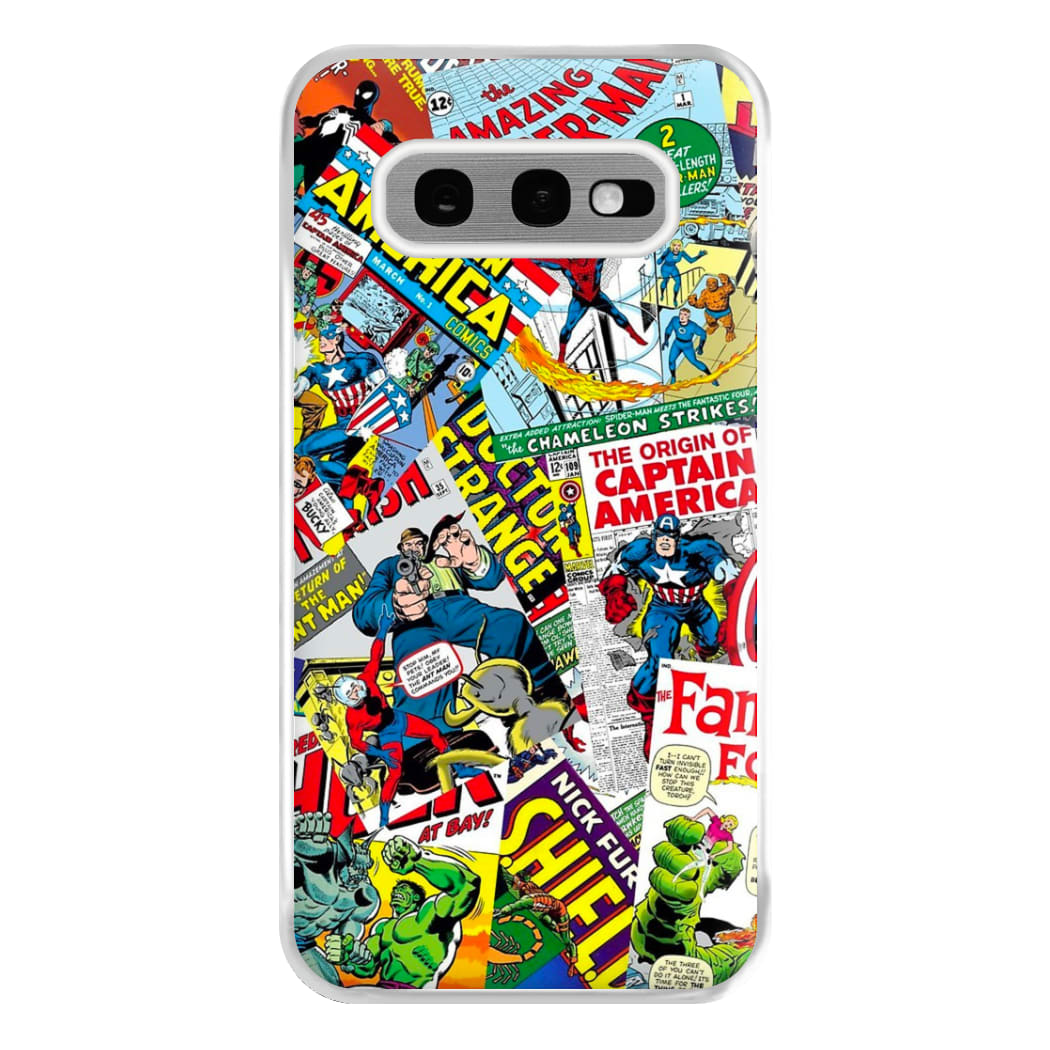 Superhero Comic Comics Pattern Phone Case for Galaxy S10e