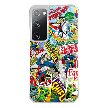 Superhero Comic Comics Pattern Phone Case for Galaxy S20