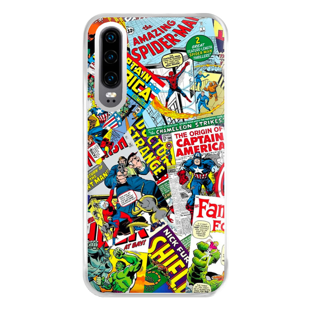 Superhero Comic Comics Pattern Phone Case for Huawei P30