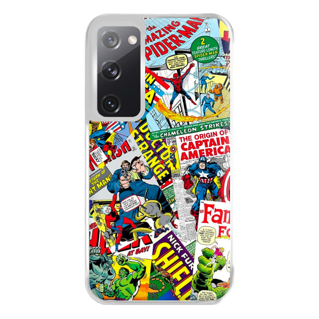 Superhero Comic Comics Pattern Phone Case for Galaxy S20FE