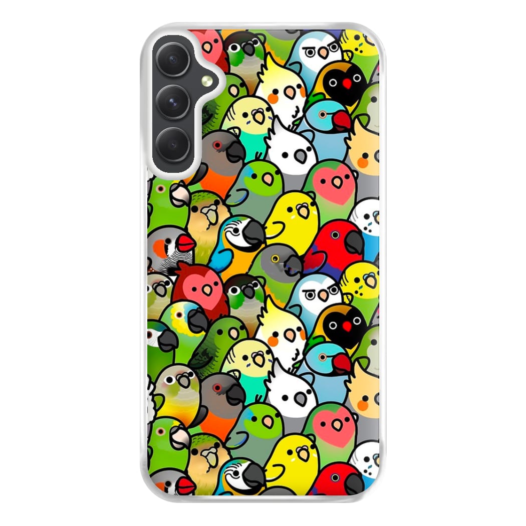 Everybirdy Pattern Phone Case for Galaxy A54