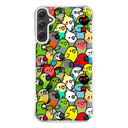 Everybirdy Pattern Phone Case for Galaxy A54