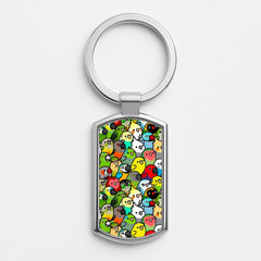 Everybirdy Pattern Luxury Keyring