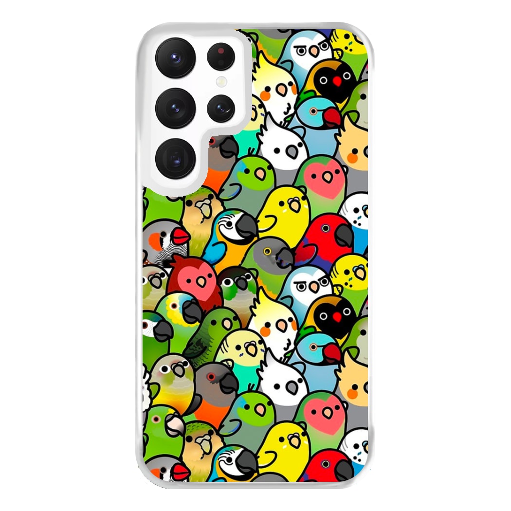 Everybirdy Pattern Phone Case for Galaxy S22 Ultra