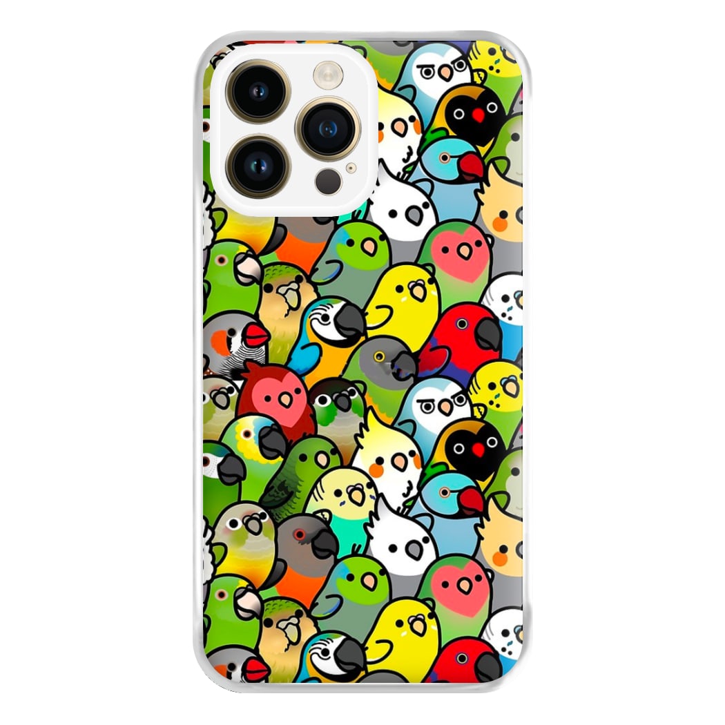 Everybirdy Pattern Phone Case for iPhone 14 Pro Max