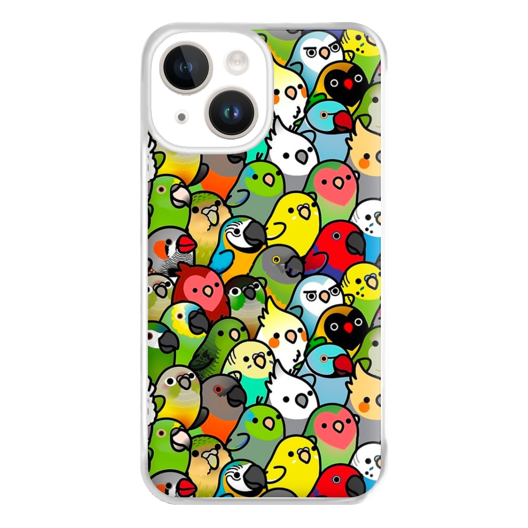 Everybirdy Pattern Phone Case for iPhone 14