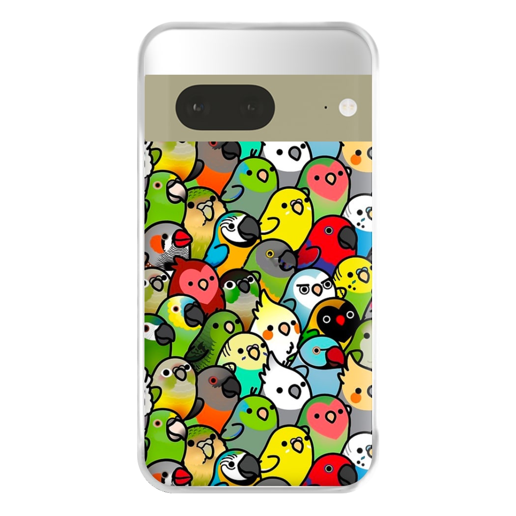 Everybirdy Pattern Phone Case for Google Pixel 7a