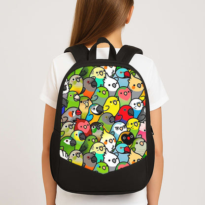 Everybirdy Pattern Large School Bag