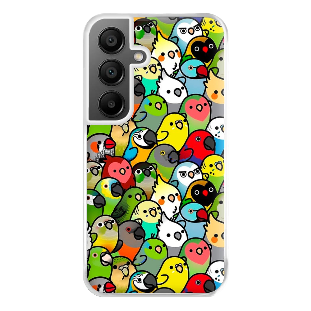 Everybirdy Pattern Phone Case for Galaxy A55