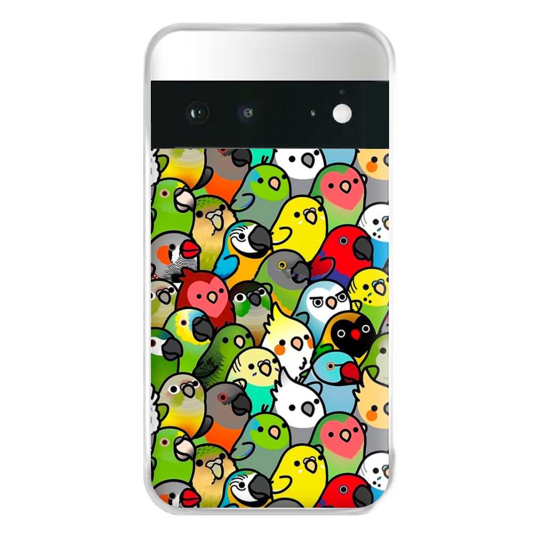 Everybirdy Pattern Phone Case for Google Pixel 6a