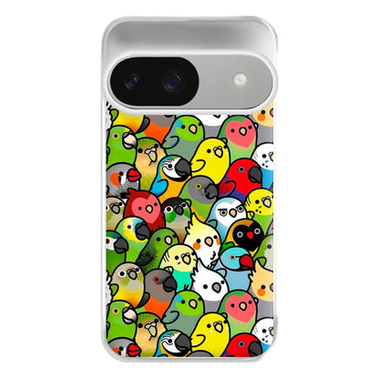 Everybirdy Pattern Phone Case for Google Pixel 9 / 9 Pro